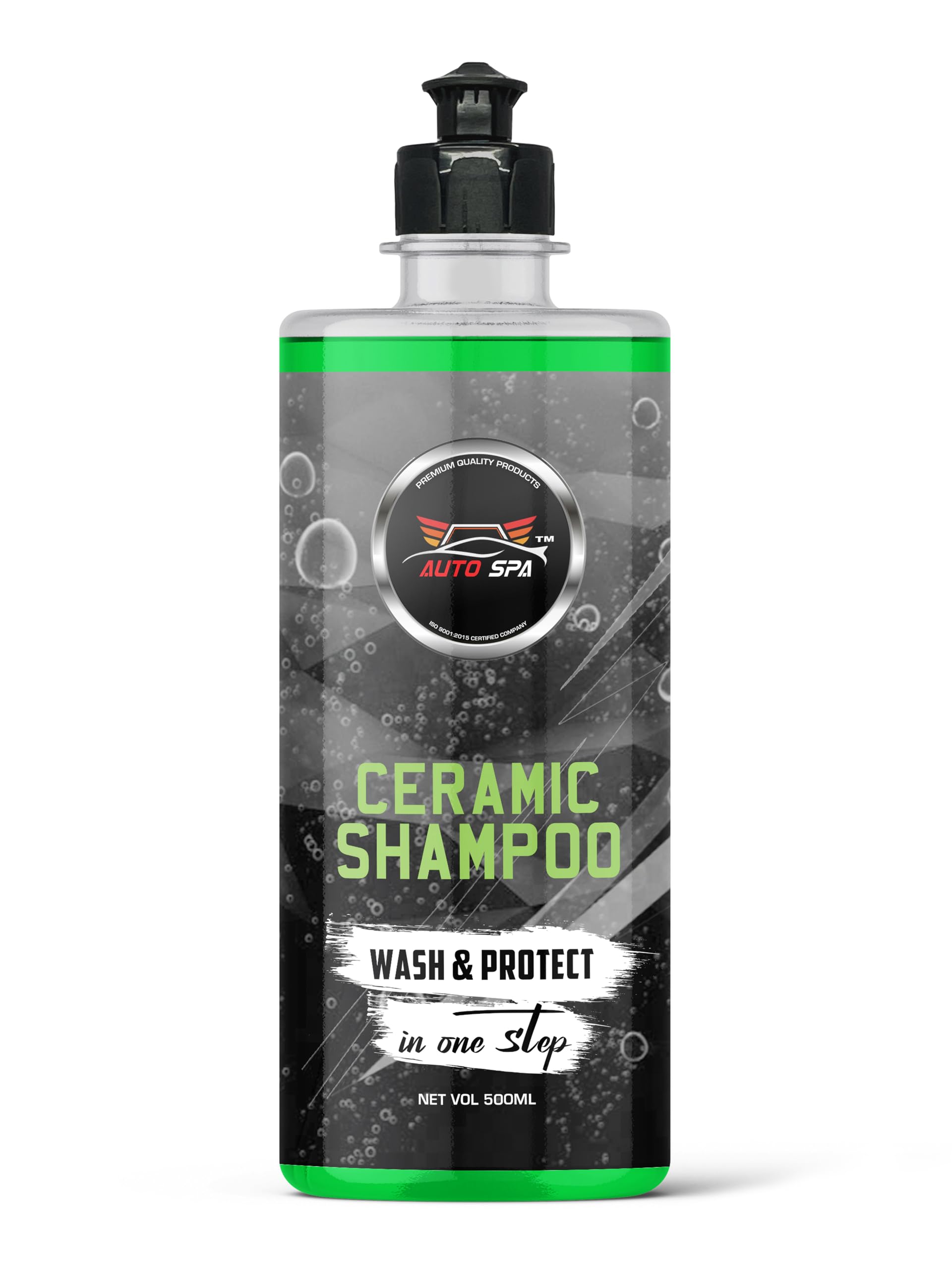 01 AUTO SPA Ceramic Coated Vehicle Washing Foam Shampoo - 500ML | Sio2 Infused, pH Neutral, Ultra Mild- Maintains & Protects Ceramic Coated Vehicles - Image 1